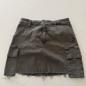 Joe's Jeans Olive Green Cargo Mini Skirt